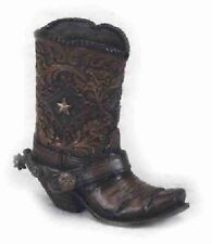 Old West Cowboy Boot  Spur Pen & Pencil Holder Office Decor Home Gift Item picture