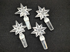 LOT 4 Waterford snow flake/ star burst wine bottle stoppers MARKED picture