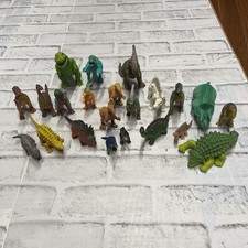 Playskool, Etc Vintage Lot of 22 Toy Dinosaurs 80s & 90s Very Good Condition picture