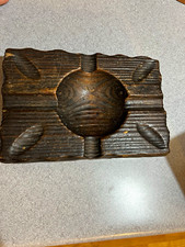 Vintage/ Lobeco hand Carved Wooden ashtray 1960’s made in Spain picture