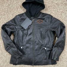 Harley-Davidson® Women's Miss Enthusiast 2.0 Leather 3-in-1 Jacket, Size Large picture