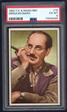 1952 Bowman NBC Radio & TV #19 Groucho Marx PSA 6 picture