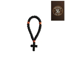 Elegant Handmade 33 Knot Prayer Rope - Black Orthodox Charm for Spiritual Gift picture