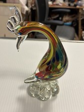 Vintage Hand Made Genuine Venetian Murano Glass Made in Murano Italy 8” picture