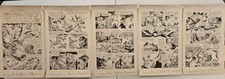 Wings #120 Original Comic Art 5 Page Story Gutwirth Fiction House 1953 Korea picture