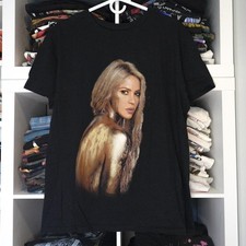Shakira cotton black Unisex Shirt All Size NI317 picture