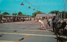 Vintage 1960s Bradenton Florida Shuffleboard Club Curteichcolor Postcard picture