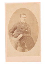 Victorian Era Carte de Visite of a Dashingly Handsome Man Sheffield England #255 picture