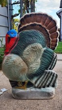 Vintage Don Featherstone Thanksgiving Turkey Blow Mold Union Lighted Works picture