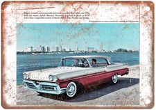 Vintage 1958 Mercury Monterey Phaeton Coupe Auto Ad Retro Look Metal Sign A11738 picture
