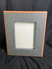 VTG 1991 CERAMIC DESIGN GROUP CAST STONEWARE 8 X 10” GRAY PICTURE FRAME SIGNED picture