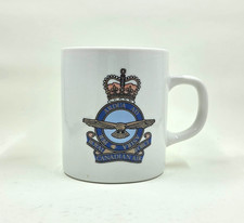 Royal Canadian Air Force RCAF Per Ardua Ad Astra Crest Ceramic Coffee Mug picture