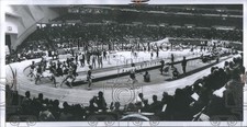 LARGE 1972 Press Photo NCAA Indoor Track Meet Cobo Arena - SSA16697 picture