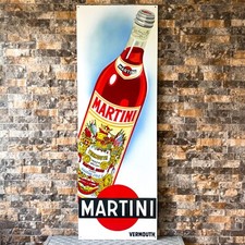 Vintage MARTINI Vermouth Vintage  Heavy Metal Sign  -XXXL (118x40 cm) picture