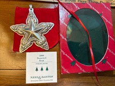 VINTAGE REED BARTON 1999 STERLING SILVER STAR ORNAMENT FRANCIS I BOX 2ND VTG picture