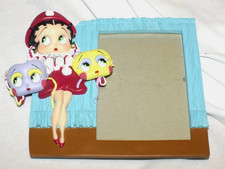 VTG Betty Boop Photo Picture Frame Mardi Gras Clown Masks Resin 11476 - 7