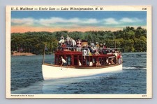 Laconia New Hampshire U S Mailboat Uncle Sam LAKE WINNIPESAUKEE 1957 picture
