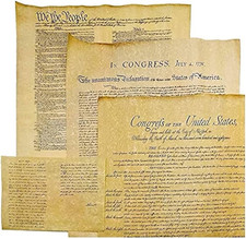 Reproduction Posters: U.S. Constitution & Declaration of Independence (UNFRAMED) picture