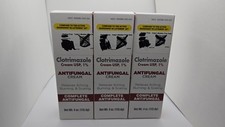3 Pack Globe Clotrimazole Antifungal Cream USP 1% 4 oz Ea Exp 05/27 picture