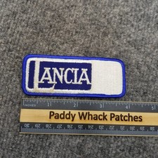 Vintage Lancia Patch Car Auto Italian 80s Automobile Y7 picture