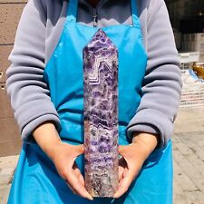 6.29LB Natural Dream Amethyst Crystal Column Magic Wand Obelisk Point Healing picture