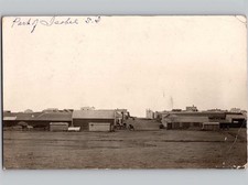c1911 Street View Town Buildings Isabel South Dakota SD RPPC Real Photo Postcard picture