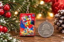 Miniature Kellogg’s Froot Loops Cereal Box Christmas Tree Ornament Toucan Sam picture