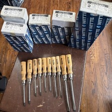 (10) Vintage New Old Stock Witte Wood Handle Screwdriver Germany (5) Sizes picture