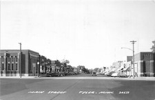 H70/ Tyler Minnesota RPPC Postcard c1956 Main Street Stores 89 picture