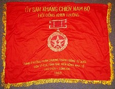 Rare Viet Cong Flag - 1969 - Southern Resistance - Vietnam War picture