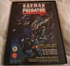 Batman Versus Predator Bloodmatch II Framed Print Ad 1995 8x10 picture