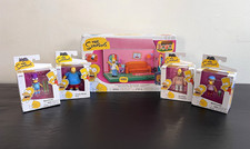 The Simpsons Jakks Pacific- 4 Figure Lot 2.5 + Diorama Living Room picture