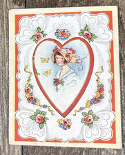 Vintage Valentines Day Card Folded My Love Will Endure picture