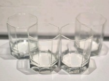 4 Cristal D'Arques - Durand Octime Clear Oblong Octagon Old Fashioned Glasses picture