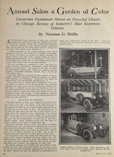 1926 Magazine Photos Chicago Auto Show Duesenberg,Lincoln,Minerva Enclosed Car picture