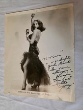 Vintage Marija Continental Gypsy Signed Burlesque Exotic Dancer Photo picture