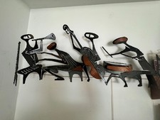 1960s Witco Steel Wood Wall Sculpture Mid Century Jazz Quartet picture