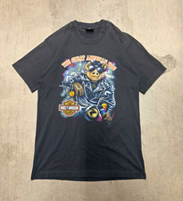Harley-Davidson The Great American Hog 3D Emblem 1991 Black T-Shirt Size L picture