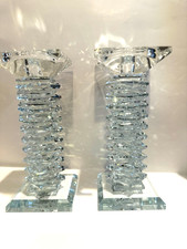 crytal twisted candlestick size picture
