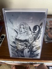 Venom Gwen (?) Textured Metal 1 of 5 Black & White Signed w COA picture