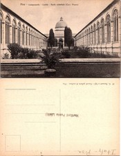 Vintage Pisa Camposanto Cortile Italy Unposted Postcard Sepia C Barsanti e Figli picture