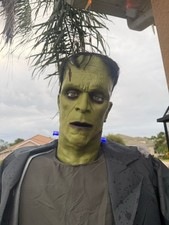 7ft Animated LED Frankenstein Halloween Animatronic NIB New picture