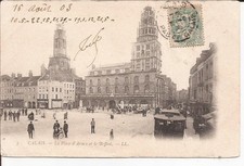 Old postcard 62 Calais La Place d'Arras et le Beffroi picture