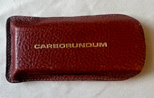 Vintage Carborundum Sharpening Stone Tool Original Case Z picture