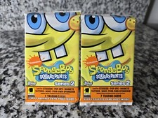 2x SpongeBob SquarePants Series 2 Hobby Packs Sealed Mint Topps 2009 14 Cards picture