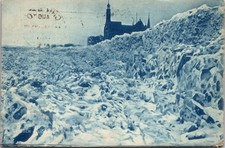  St. Michael's Church Lake Shore Ice Chicago Illinois Cyanotype DB Postcard I23 picture