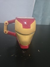 3D Marvel Vandor Iron Man Coffee Mug 16 oz Avengers Superhero Helmet Figural Cup picture