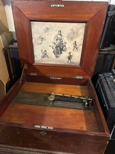 Antique 1890’s REGINA Victorian Mahogany Table Top Music Box picture