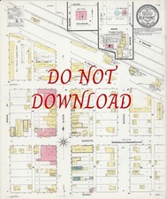 1909 Map Bertrand  Nebraska Highly Detailed Street Maps 16