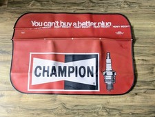 CHAMPION spark plugs car fender cover, Protector, vintage, USA Hot Rod Auto Shop picture